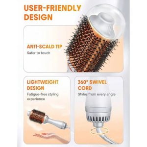 برس سشواری  حرارتی شیگلم SHEGLAM HAIR SGH-OTIC-8081